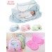 Set 3 en 1 Mosquitera, colchón y almohada mosquitero para cama de bebé 3pz plegable venta al por mayorDD-300