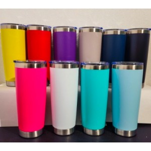 Vaso térmico 20 oz acero inoxidable colores surtidos por mayoreo