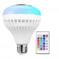 Foco LED con bocina Bluetooth iluminación RGB multicolor y música Incluye control remoto. Ideal para fiestas, recámaras, salas y ambientación decorativa. Venta por mayoreo DP-1004