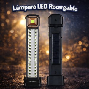 Lámpara LED Solar Recargable Portátil de Emergencia por Mayoreo - DP-10166