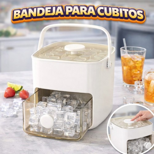 Bandeja para Cubitos de Hielo con Contenedor y Dispensador Venta por Mayoreo DP-12108