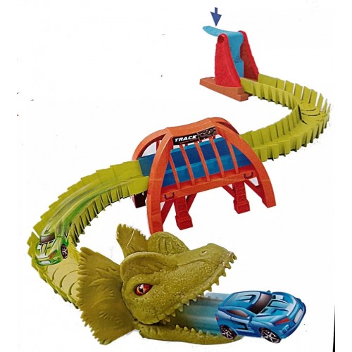 Pista de autos de dinosaurio juguetes para niños DREAMTOY 946