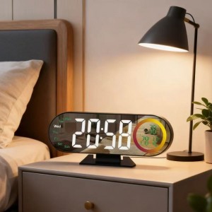 Reloj digital LED multifunción con pantalla amplia y diseño moderno. Ideal para hogar y oficina. Venta por mayoreo