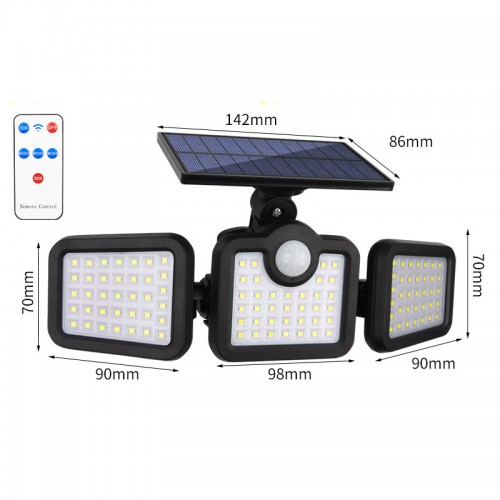 Lámpara para exteriores con panel solar DT199