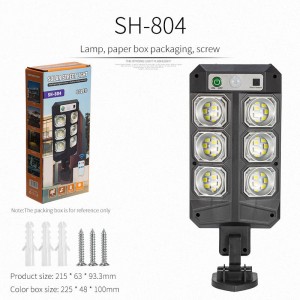Lámpara farola led solar con control remoto para iluminar exteriores al por mayor DT229