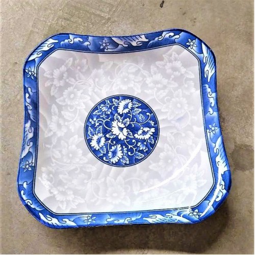 Plato Ruyi azul y blanco de 8,5 pulgadas DX-128