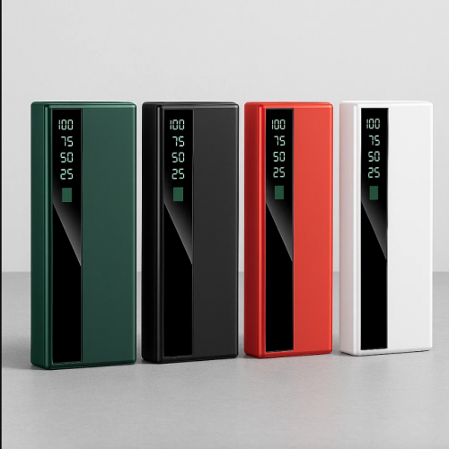 Banco de energía 20 000 mAh con pantalla digital y carga rápida. múltiples puertos USB para cargar varios equipos a la vez. Ideal para viajes o uso diario. Venta al por mayor DY-8001