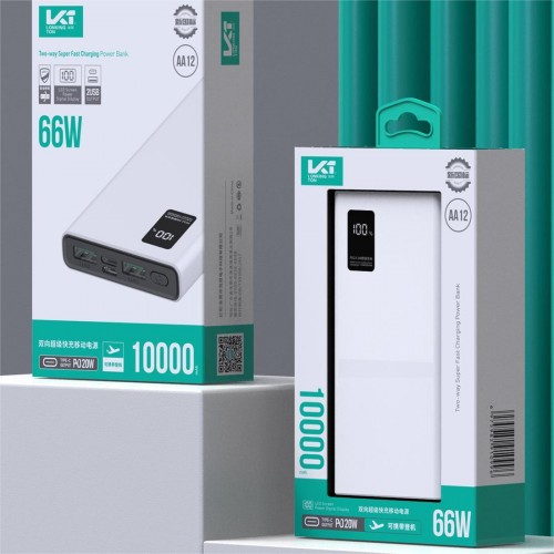 Bateria de energía de gran capacidad de 20.000 mAh, pantalla digital DY-8026