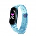 Pulsera inteligente tipo Smart Band con monitor de ritmo cardíaco, pasos y calorías, correa de colores transparente, venta por mayoreo DZB-2332 