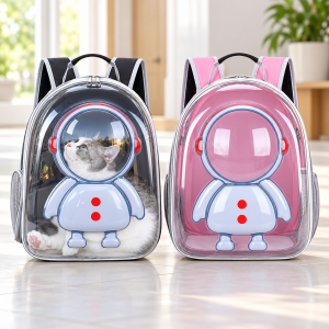 Mochila transportadora de mascotas con diseño de astronauta. Venta por mayoreo