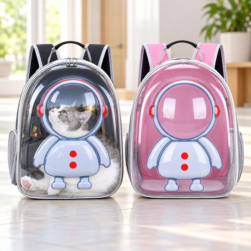Mochila transportadora de mascotas con diseño de astronauta. Venta por mayoreo