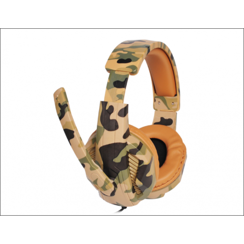 Auriculares estilo camuflaje