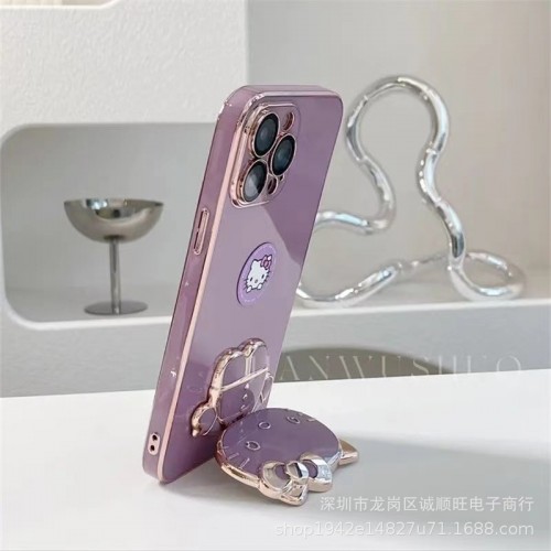 Funda de celular con soporte y espejo multifuncional F-DYSJK