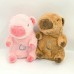 Peluche Capibara Relajante con efecto de respiración FM-000006, suave antiestrés 25×14 cm ideal para dormir, relajación y ansiedad. Venta por mayoreo