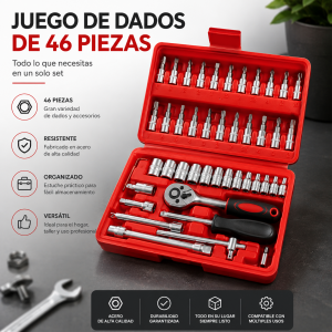 Juego de dados de 46 piezas por mayoreo