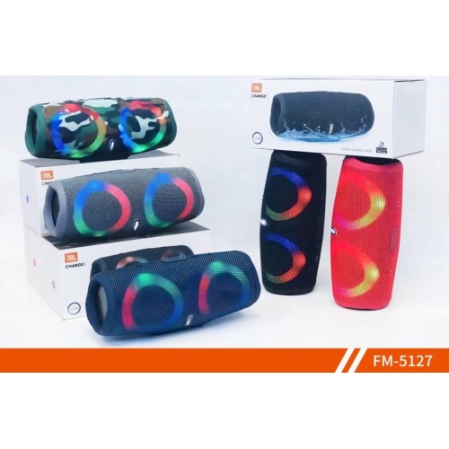 Bocina con luz rgb bluetooth FM-5127