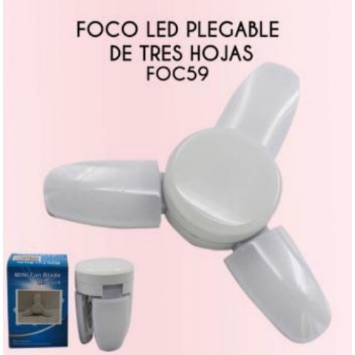 Mini foco Led plegable de tres hojas FOC59