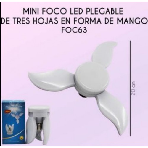 Mini foco Led plegable de tres hojas en forma de mango FOC63