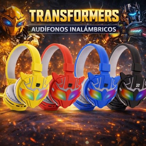Audífonos Inalámbricos Diadema Cartoon RGB | Mayoreo FR-4613