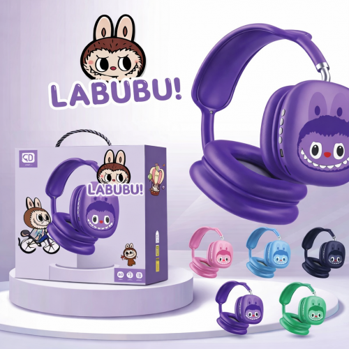 Audífonos Inalámbricos Infantiles Labubu Tipo Diadema por Mayoreo FR-4804