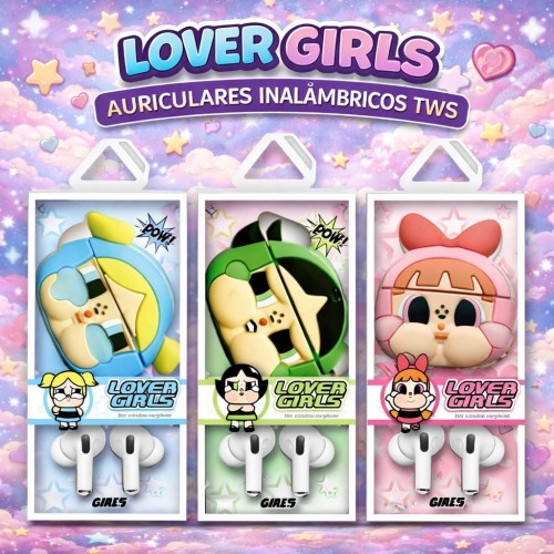 Audífonos Inalámbricos TWS Cartoon Lover Girls | Mayoreo FR-9504