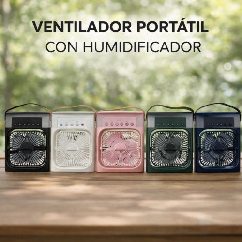 Ventilador con humidificador ideal para refrescar y mejorar el ambiente en espacios personales del hogar u oficina. Diseño práctico y moderno. Venta por mayoreo FS-1146