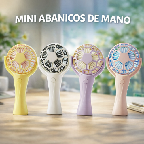 Mini ventilador de mano recargable diseño tipo balon de fútbol, portátil  carga tipo C venta por Mayoreo FS331