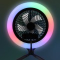 Aro de luz con trípode con pequeño ventilador de mesa al por mayor FS345