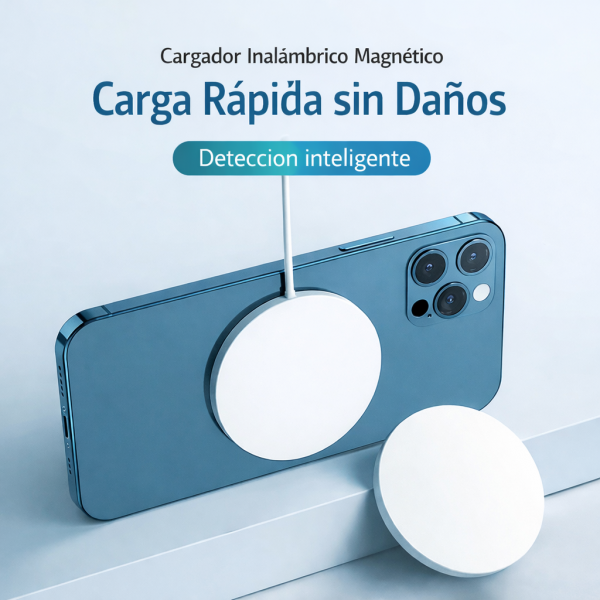 Cargador Inalámbrico Magnético de Carga Rápida para Smartphone – Venta al Mayoreo FT-1018