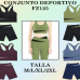 Conjunto deportivo para mujer (pantalones cortos + sujetador) FZ125 