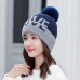 Gorro para invierno con letras de LOVE gruesos de lana y terciopelo FZ239