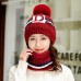 Juego de gorro y bufanda de invierno para mujer (6 colores surtidos) FZ240