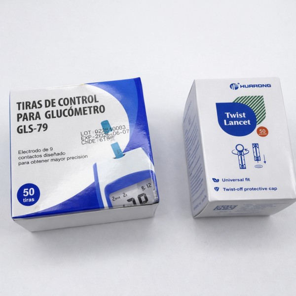 Tiras de Control para Glucómetro GLS-79 – Por Mayoreo