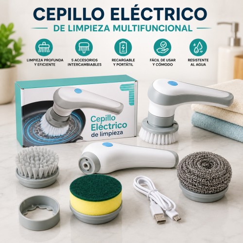 Cepillo Eléctrico de Limpieza Multifuncional por Mayoreo