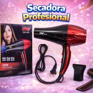 Secadora de Cabello Profesional para Estética y Hogar por Mayoreo GW-690