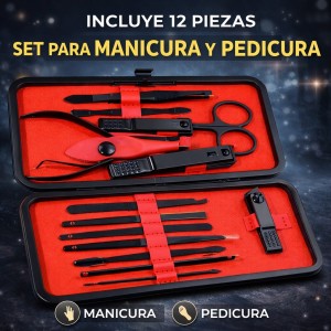 Set de Manicura y Pedicura Profesional con Estuche – Venta por Mayoreo H-1177