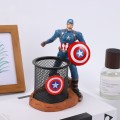 Porta lápices decorativo Capitán América – Organizador de escritorio con figura 3D de superhéroe – Ideal para niños, oficina o regalo geek Venta al por mayor HC0768