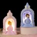 Lámpara LED princesa decorativa para niña – Luz nocturna con figura de princesa y base tipo castillo – Ideal para dormitorio infantil, regalo o decoración mágica Venta al por mayor  HC0904