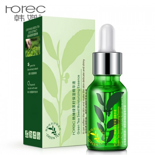 suero facial té verde con extracto de arroz, hidratante y nutritivo, cuidado natural de la piel, venta por mayoreo HC57515