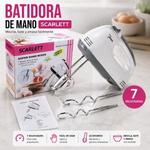 Batidora de mano para batir y mezclar en casa, práctica y compacta 110v. Venta por mayoreo