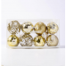 Set de 8 esferas navideñas color dorado. Decoración elegante y resistente para árboles de Navidad. Venta por mayoreo HG24085 Set de 8 esferas navideñas color dorado. Decoración elegante y resistente para árboles de Navidad. Venta por mayoreo HG24085