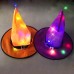 Sombrero de bruja con luz LED gorro para Halloween y fiestas. Venta por mayoreo HM-92