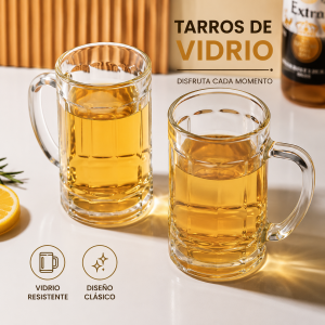 Tarros de vidrio con asa por mayoreo