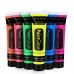 Pintura corporal y facial que brilla en la oscuridad, pintura corporal UV de neón para luz negra, maquillaje facial y corporal fluorescente lavable para maquillaje de Halloween