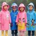 Impermeable para niños con diseños de personajes con compartimento trasero para proteger la mochila de la lluvia. Venta por mayoreo HT-1005