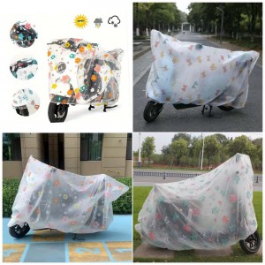 Funda impermeable transparente para moto y bicicleta a prueba de lluvia y polvo, impermeable y resistente a la suciedad venta al por mayor HT-1010