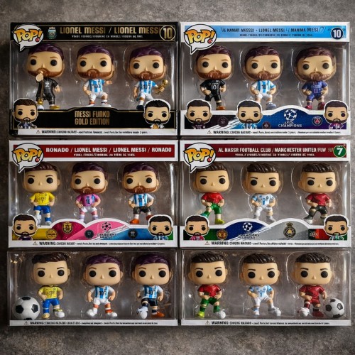 Set de Figuras Coleccionables Futbolistas Estilo Funko por Mayoreo HT-1309
