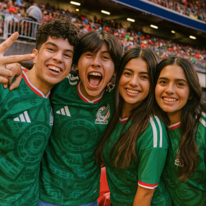 Jersey de la Selección Mexicana calidad premium con diseño holográfico y código QR. Incluye bolsa con marca. Disponible en tallas chica, mediana, grande, XL, 2XL y 3XL. Ideal para aficionados y coleccionistas Mundial 2026. Venta por mayoreo