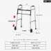 Andadera plegable con ruedas delanteras, ligera, resistente y ajustable. Ideal para adultos mayores o personas en rehabilitación, brinda apoyo y seguridad al caminar. Venta por mayoreo 