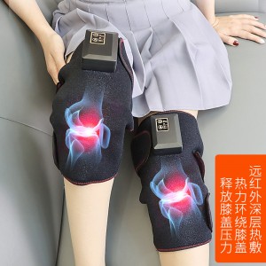 Rodillera de masaje vibratorias con calefacción recargables USB multifuncional para la relajación del cuerpo, Venta por mayoreo ZE-2188